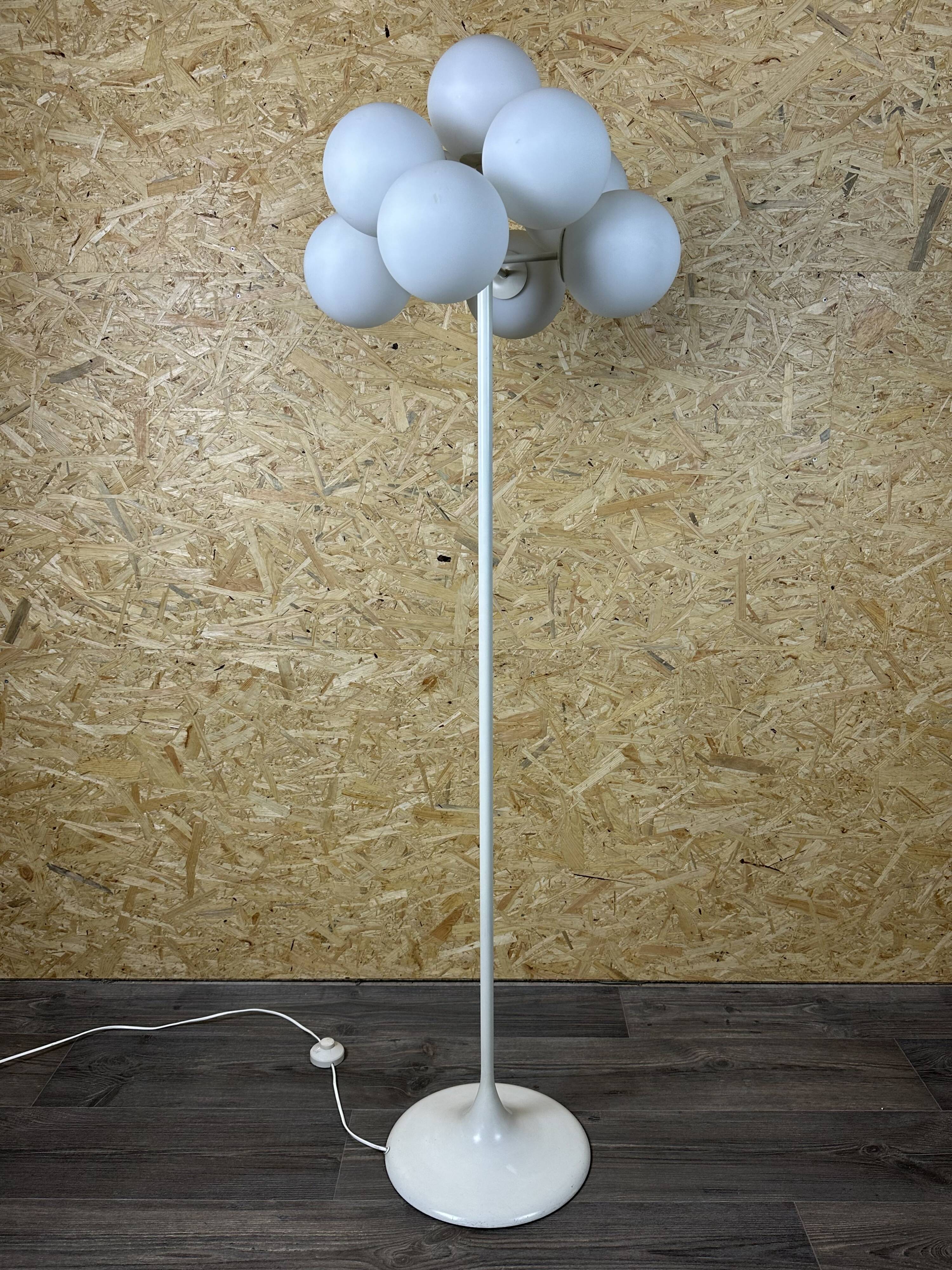 60s 70s floor lamp ball lamp by ER Nele for Temde Leuchten Switzerland