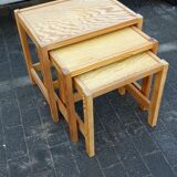 nesting tables in pine from sweden