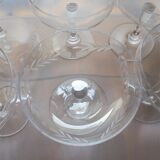 Set of 6 champagne glasses