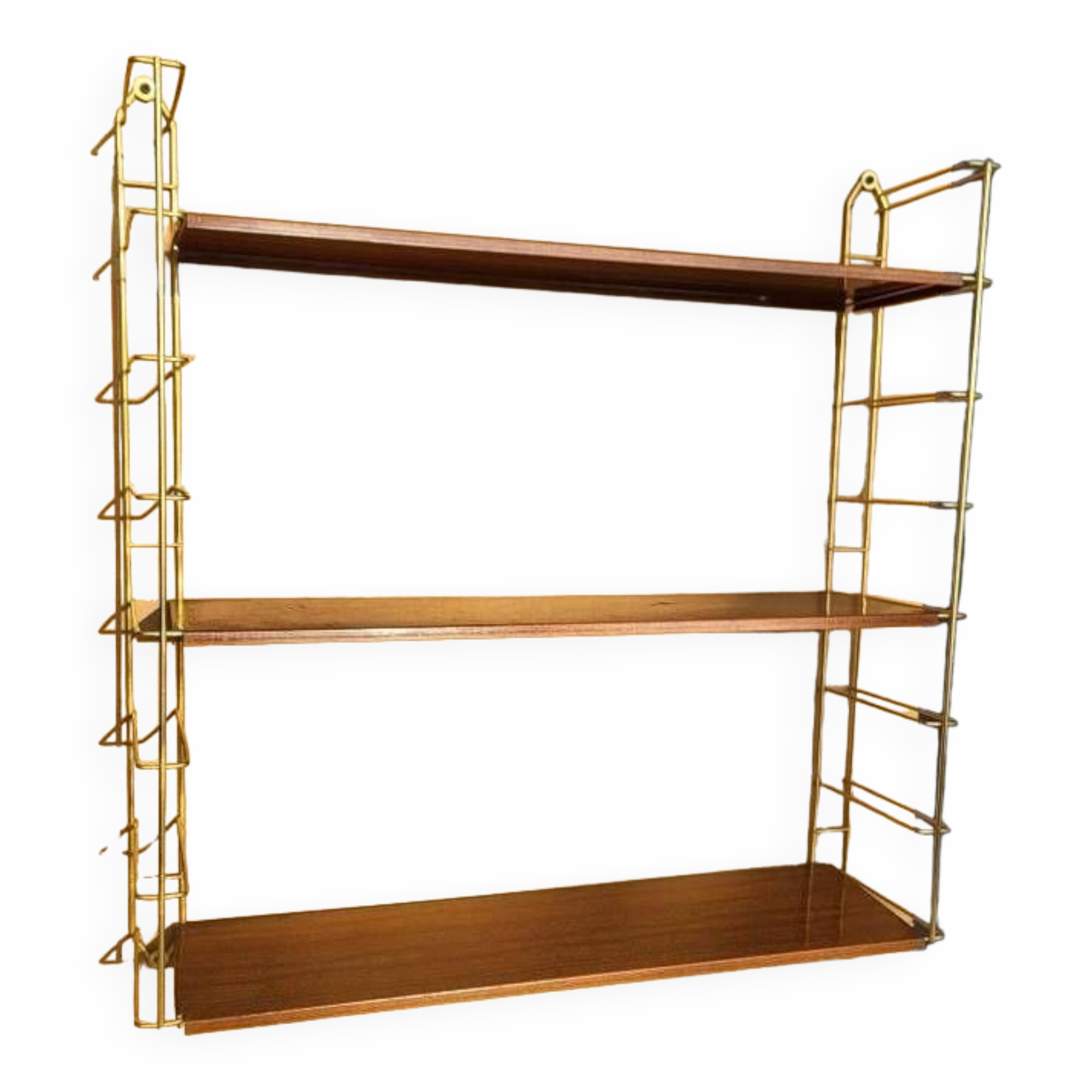 Tomado style string gold metal shelves