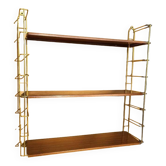 Tomado style string gold metal shelves