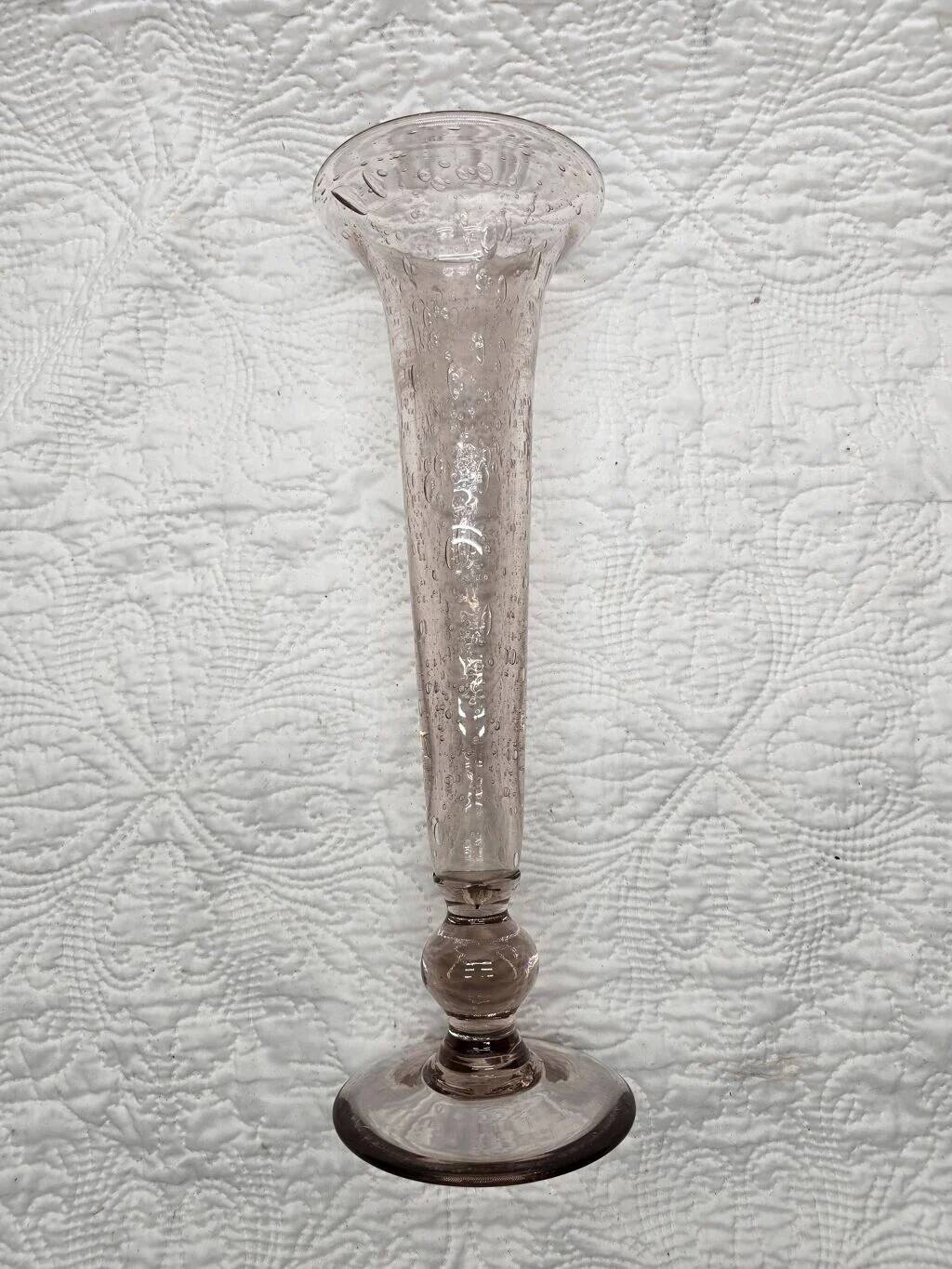 Vase en verre bullé style Biot