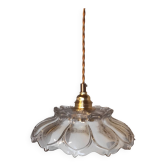 Suspension vintage en verre