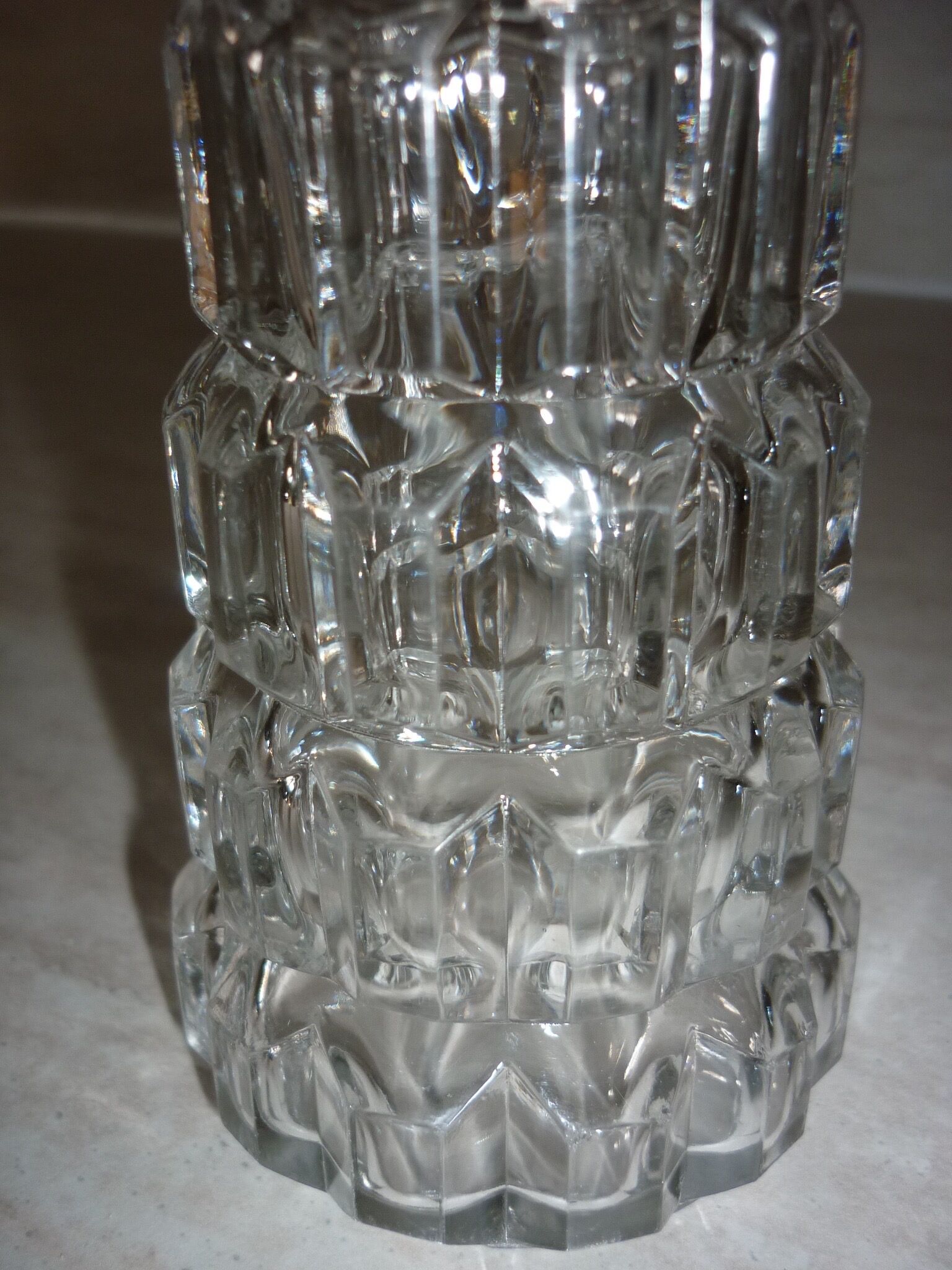 Saupoudreuse/sucrier en verre