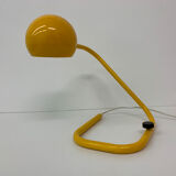 Mid-century design yellow tubular table lamp, 1970’s