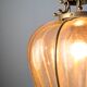 Barovier & Toso Murano blown glass lantern with 24k gold and brass, 1960s