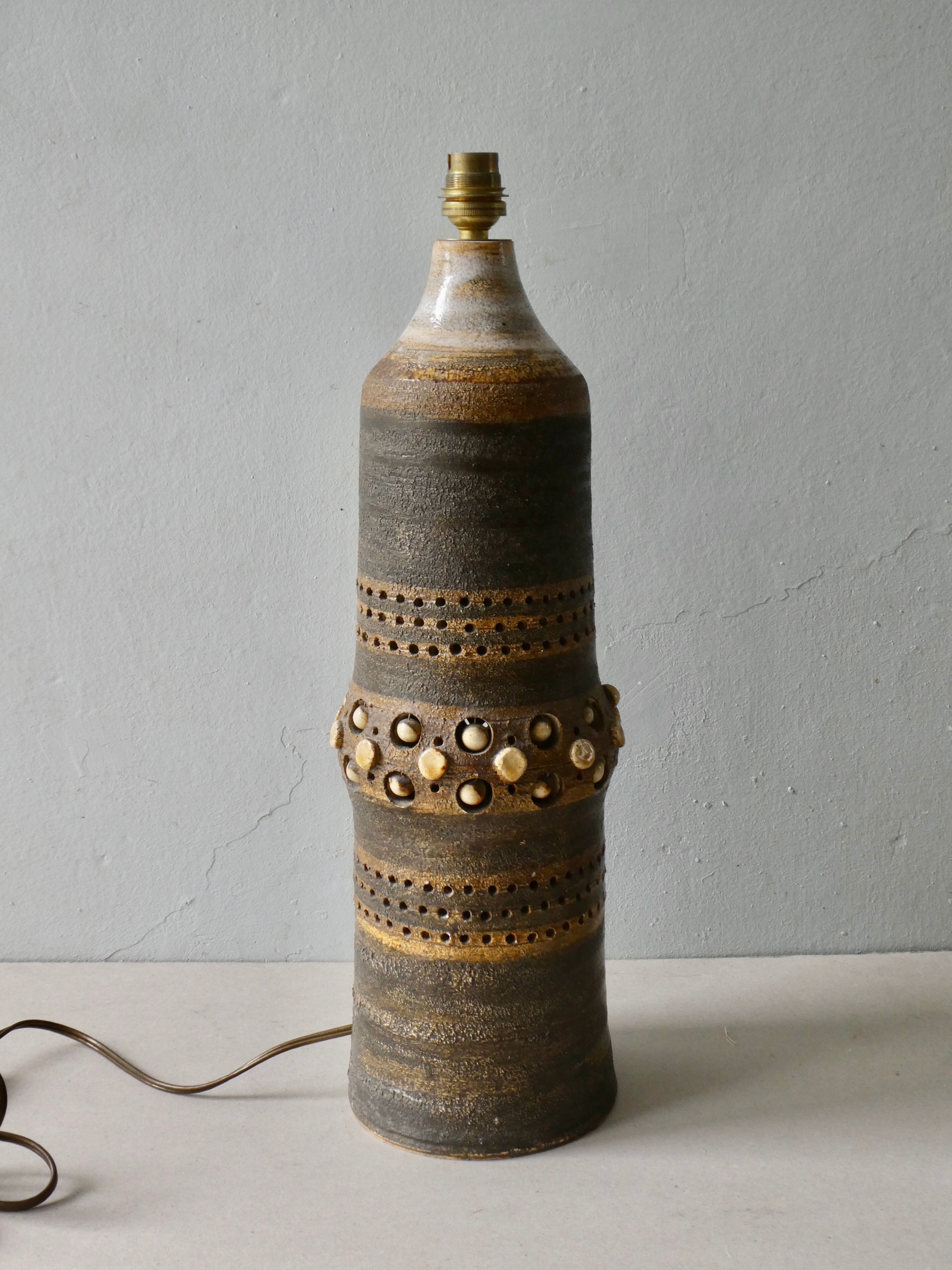 Ceramic lamp by Georges Pelletier, circa 1960