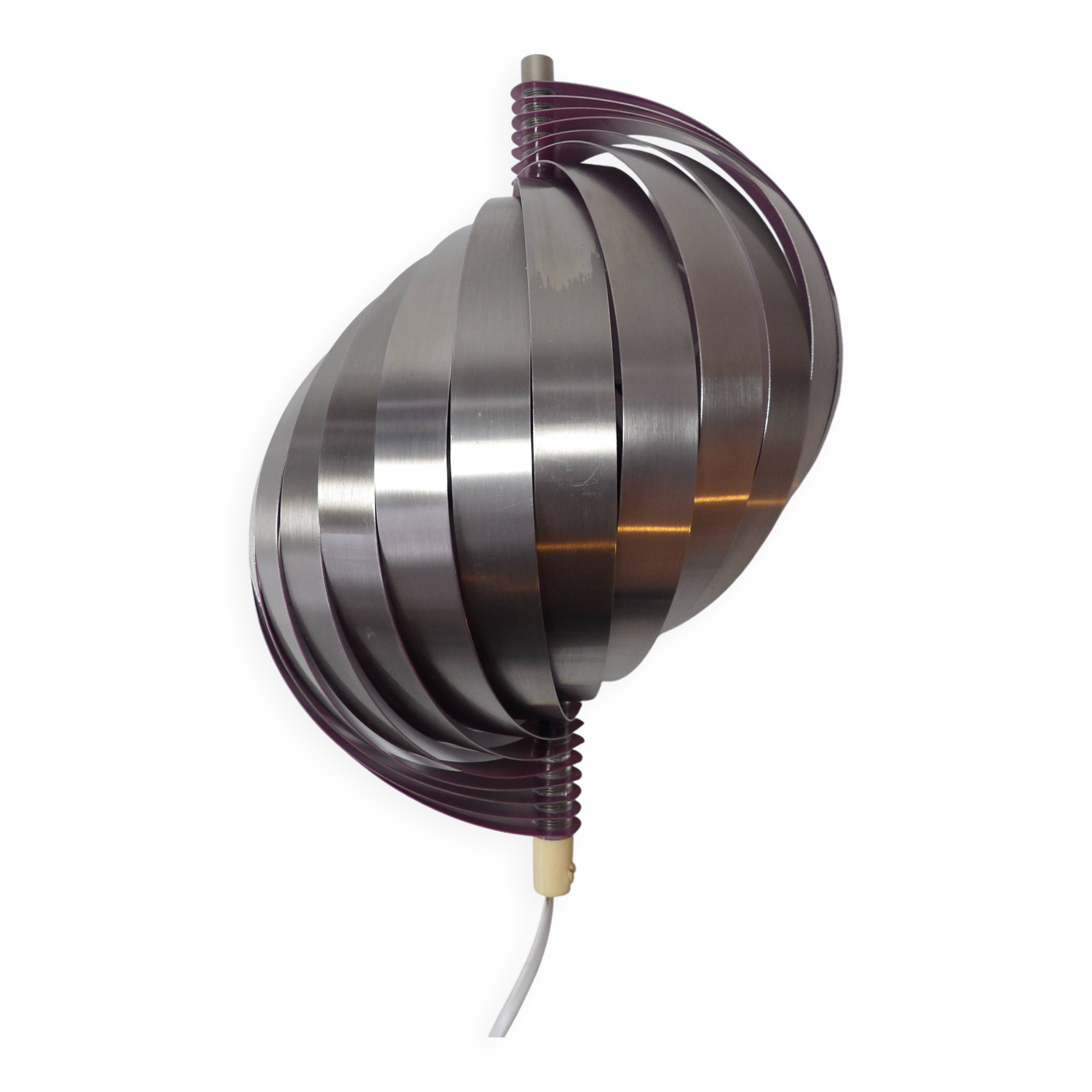 Henri Mathieu Kinetic Spiral Style Wall Light