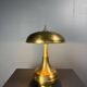 Midcentury Italian modernist brass dome mushroom table lamp, 1960s