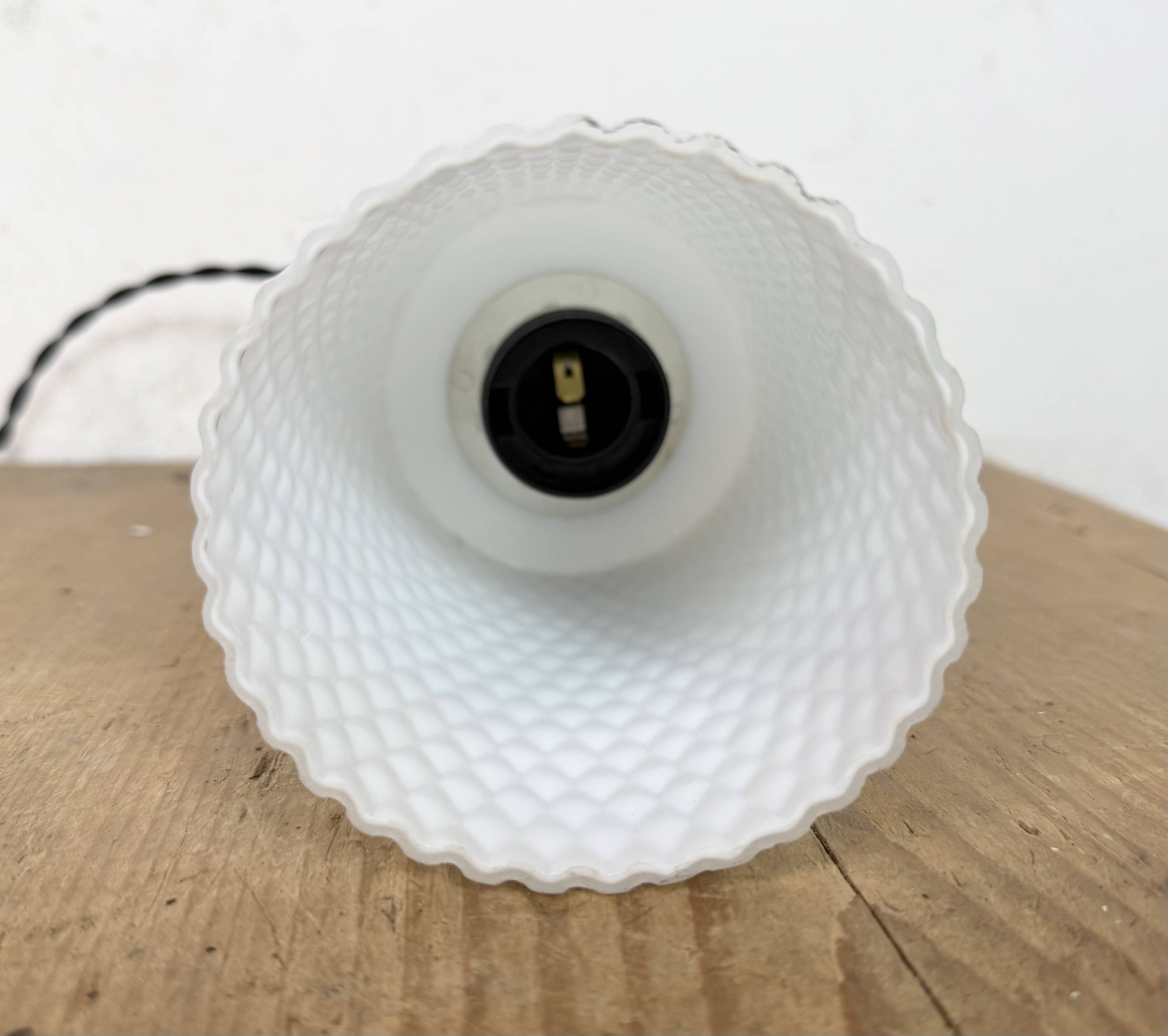 Vintage Glass Ceiling Light, 1970s