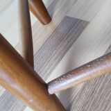 Vintage children's chair in wood and straw