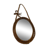 Wicker mirror