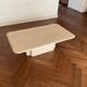Table basse travertin vintage années 70