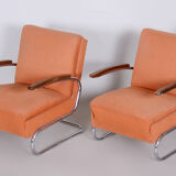 Fauteuil design Thonet modèle S411 fabriqué sous licence Mücke Melder années 30/40