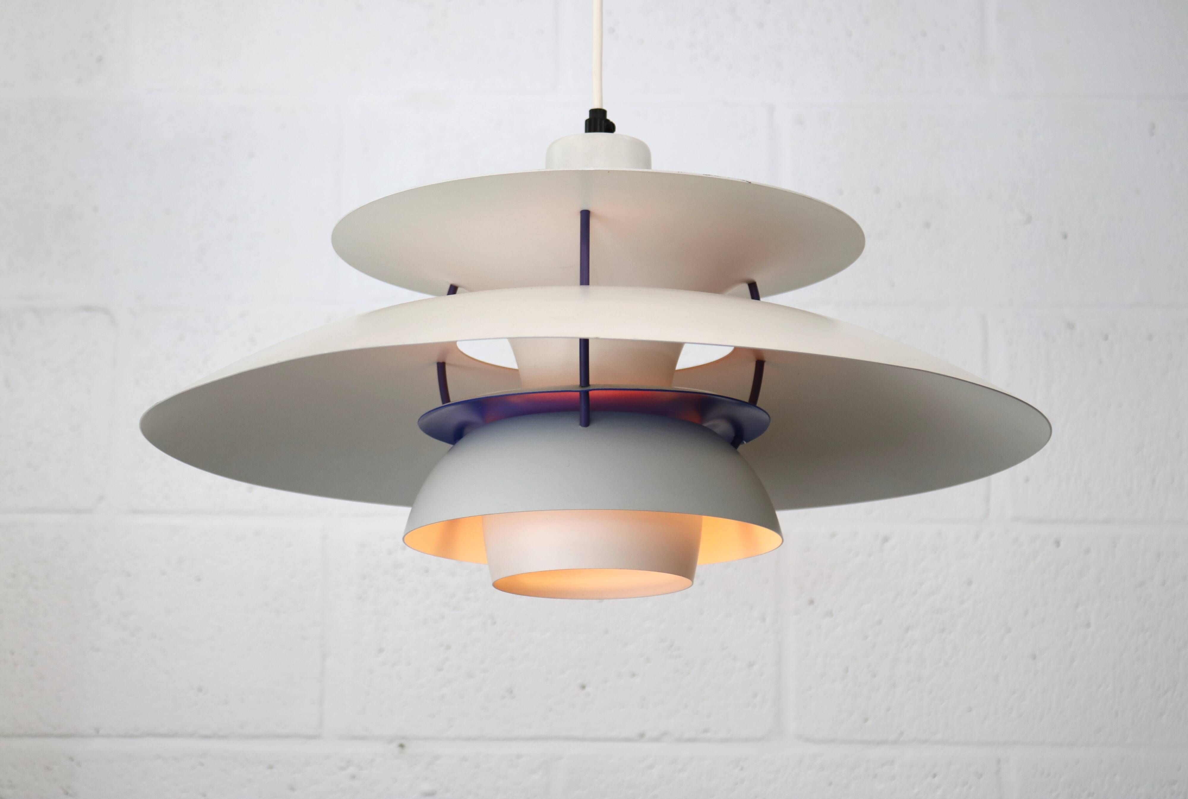 The real Danish stuff - PH5 pendant - original white color  - Louis Poulsen