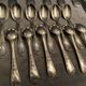 Cutlery set in silver metal style Louis XV Knives forks spoons