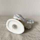 Salière coq en opaline