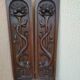 Pair of decorative panels carved wood Renaissance decoration