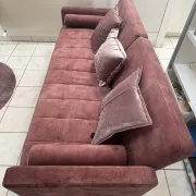 Canapé convertible vintage vieux rose