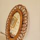 Oval rattan mirror 51 x 40 cm