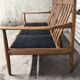 Vintage Scandinavian teak sofa bench from the 1960s.