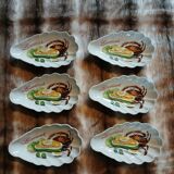 6 antique avocado cups