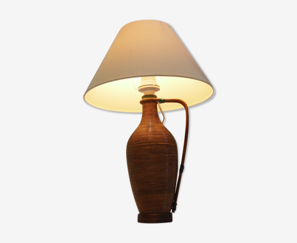 Lampe de table osier vintage | Selency