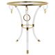 Table basse Tripode style Maison Jansen en lucite et métal doré