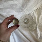 Bougeoir en verre