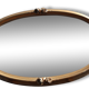 Oval mirror bevelled and Golden