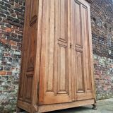 Very large antique wardrobe, vintage dressing furniture.