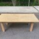 Table à manger de ferme décapée en chêne 1950 - 210cm