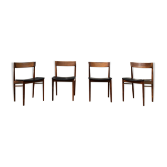 Set of 4 chairs Henry Rosengren Hansen for Brande Mobelindustri