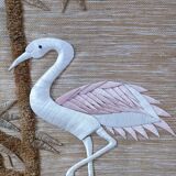 Bird and foliage tapestry stamped from the 70s