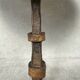 Antique Spanish brutalist table lamp – wrought iron