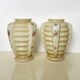 Vase Art Déco Skyscrapper Opaline