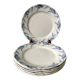 set of dessert plates in K&G Lunéville Iron Earth model "Angèle" late 19th century