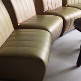 Modular sofa heaters vintage 4 places skaï