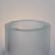 Frosted vintage artisanal glass vase