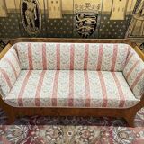 Bench - Charles X Bidermeier sofa in burl wood