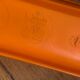 Vintage orange shell chair
