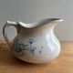 Old jug / pitcher with Daisy pattern from La Faïencerie Nouvelle in Givors.