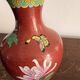 Baluster Vase Peony Flowers Butterfly Cloisonné Enamel Republic Period