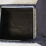 Leather ottoman chest