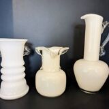 3 vases en verre, artiste verrier Jerzy Słuczan-Orkusz, Pays de l'Est, années 80
