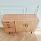 Renovated vintage modernist enfilade, 1950s-60s.