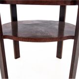 Round art deco coffee table, Czechoslovakia, 1950s