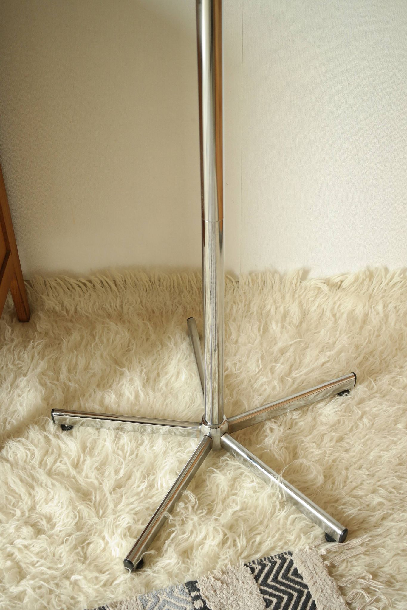Porte manteau vintage chrome bakélite 50/60
