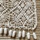 Bed throw crochet tablecloth 220x220