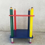 Pierre Sala pencil bedside table Clairefontaine collection 1980s